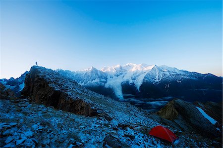 Europe, France, Haute Savoie, Rhone Alps, Chamonix Valley, Mont Blanc (4810m) (MR) Photographie de stock - Rights-Managed, Code: 862-06825431