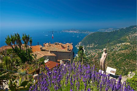 french riviera - Jardin Exotique in Eze, Cote d'Azur, Alpes-Maritimes, Provence-Alpes-Cote d'Azur, France Stock Photo - Rights-Managed, Code: 862-06825507