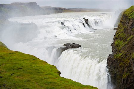 Iceland, Gullfoss waterfall on the River Hvita Photographie de stock - Rights-Managed, Code: 862-06825582