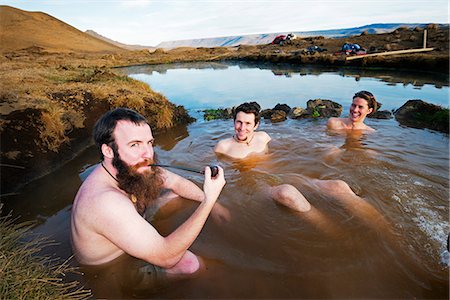 drenched - Europe, Iceland, Reykjanes Peninsular, hot spring pool (MR) Stock Photo - Rights-Managed, Code: 862-06825719