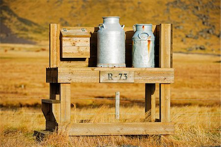 Europe, Iceland, milk urn Photographie de stock - Rights-Managed, Code: 862-06825729