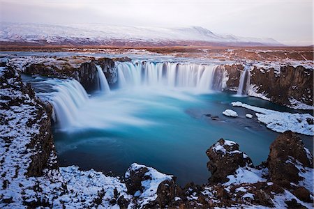 Europe, Iceland, Godafoss waterfall Photographie de stock - Rights-Managed, Code: 862-06825761