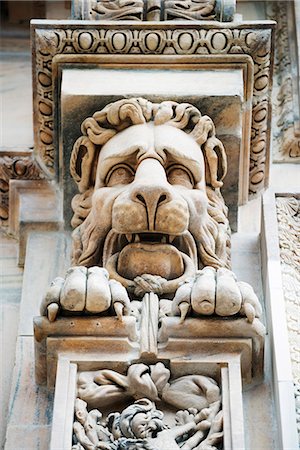 Europe, Italy, Lombardy, Milan, Duomo, Milan Cathedral, gothic sculptures Foto de stock - Con derechos protegidos, Código: 862-06825898