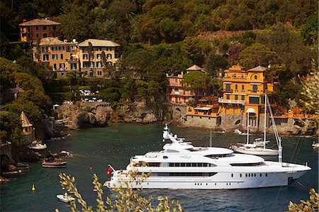 Northern Italy, Italian Riviera, Liguria, Portofino. Boats in the marina of portofino Stock Photo - Rights-Managed, Code: 862-06825974