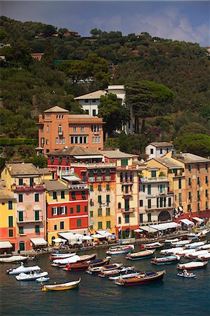 riviera - Northern Italy, Italian Riviera, Liguria, Portofino. Boats in the marina of portofino Stock Photo - Rights-Managed, Code: 862-06825972