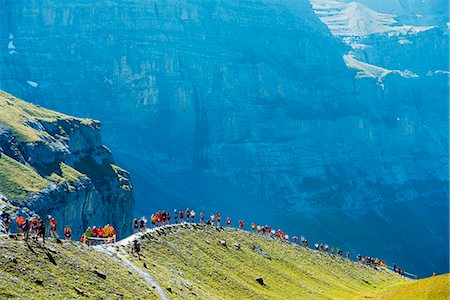 Europe, Swiss Alps, Switzerland, Bernese Oberland, Swiss Alps Jungfrau-Aletsch, Unesco World Heritage site, Jungfrau marathon Fotografie stock - Rights-Managed, Codice: 862-06826252