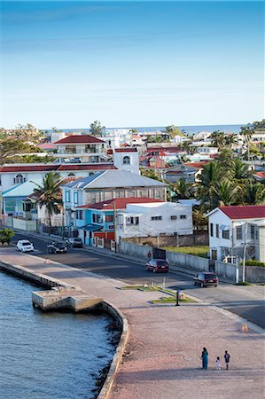 Central America, Belize, Belize district, a view along Barrack road and Marine Parade Boulevard in downtown Belize city Stock Photo - Rights-Managed, Code: 862-07495812