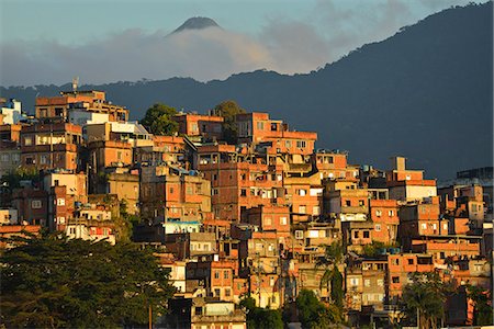 Favela above Rio de Janeiro, Brazil, South America Foto de stock - Con derechos protegidos, Código: 862-07495837