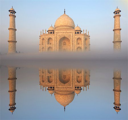 sun rise in agra - The Taj Mahal, UNESCO World Heritage Site, Agra, Uttar Pradesh, India Stock Photo - Rights-Managed, Code: 862-07495926