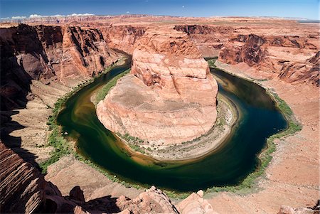 plateau (nature) - United States of America, Arizona, Page, Horseshoe Bend Photographie de stock - Rights-Managed, Code: 862-07650689