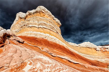 plateau (nature) - United States of America, Arizona, White Pocket Photographie de stock - Rights-Managed, Code: 862-07650712