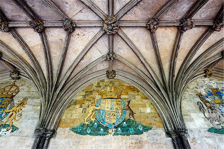 person with deer - Europe, United Kingdom, England, Norfolk, Norwich, Norwich Cathedral Stock Photo - Rights-Managed, Code: 862-07689919