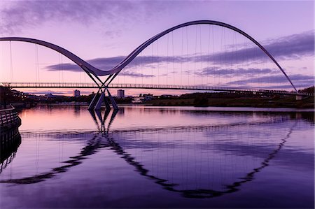 Europe, United Kingdom, England, Stock On Tees, Infinity Bridge Stock Photo - Rights-Managed, Code: 862-07689929