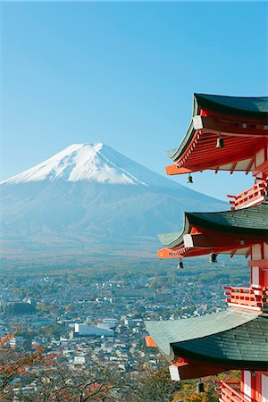 simsearch:862-06542392,k - Asia, Japan, Honshu, Mt Fuji 3776m, Arakura Sengen Jinja, Unesco World Heritage site Foto de stock - Direito Controlado, Número: 862-07690253