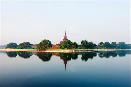 royal palace in myanmar - South East Asia, Myanmar, Mandalay, Mandalay Palace Foto de stock - Con derechos protegidos, Código: 862-07690419