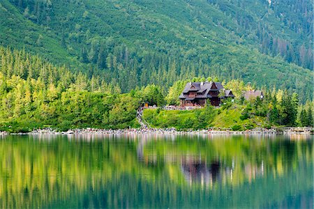 simsearch:862-07690634,k - Europe, Poland, Carpathian Mountains, Zakopane, Lake Morskie Oko (Eye of the Sea) Fotografie stock - Rights-Managed, Codice: 862-07690580