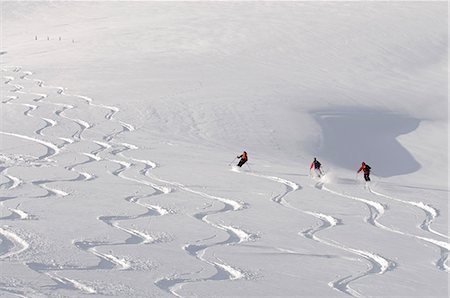 Deep powder snow, Skiing, Tyrol, Austria Photographie de stock - Rights-Managed, Code: 862-07909410