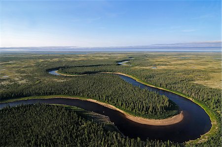 South Knife River, Churchill, Hudson Bay, Manitoba, Canada Foto de stock - Con derechos protegidos, Código: 862-07909434