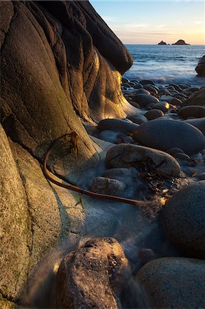 Rocky beach at Porth Naven, Land's End,Cornwall, England Stock Photo - Rights-Managed, Code: 862-07909666