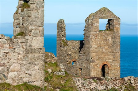 Old Tin mine workings, Botallack, Pendeen,Cornwall, England Foto de stock - Direito Controlado, Número: 862-07909676