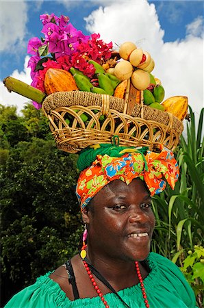 Fruit ladies, Annandale Falls, Saint George, Grenada, Caribbean Stock Photo - Rights-Managed, Code: 862-07909739