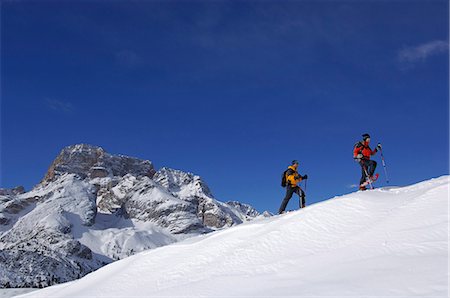 simsearch:862-07910100,k - Snowshoeing, Hochpustertal Valley, Dolomites, South Tyrol, Italy MR Fotografie stock - Rights-Managed, Codice: 862-07910054