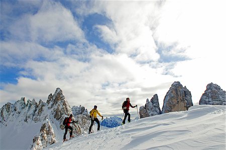 simsearch:862-07910100,k - Ski Touring, Hohe Gaisl, Pragser Valley, Hochpustertal Valley, South Tyrol, Italy MR Fotografie stock - Rights-Managed, Codice: 862-07910064