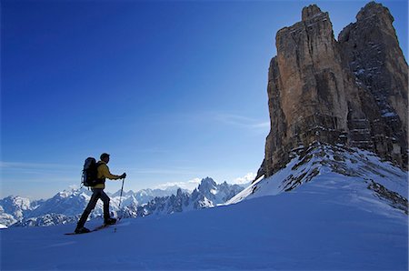 simsearch:862-07910100,k - Snowshoeing, Hochpustertal Valley, Dolomites, South Tyrol, Italy MR Fotografie stock - Rights-Managed, Codice: 862-07910060