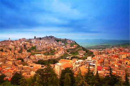 sicile - Italy, Sicily, Enna. Overview of Enna Foto de stock - Con derechos protegidos, Código: 862-07910112