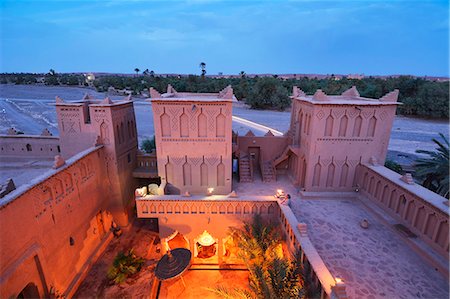 fortified castle - The 17th century Amerhidil kasbah, Skoura. Morocco (MR) Stock Photo - Rights-Managed, Code: 862-07910294