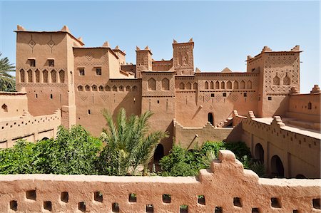 fortified castle - The 17th century Amerhidil kasbah, Skoura. Morocco Stock Photo - Rights-Managed, Code: 862-07910293