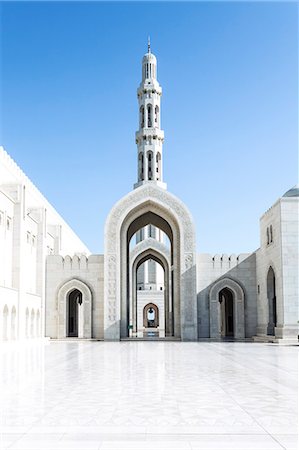 Oman, Muscat. Sultan Qaboos Grand Mosque Foto de stock - Con derechos protegidos, Código: 862-07910371