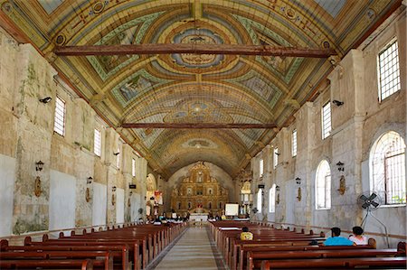 Asia, South East Asia, Philippines, Visayas, Cebu, interior of the Spanish church of Patrocinio de Maria in Boljoon Stock Photo - Rights-Managed, Code: 862-07910404