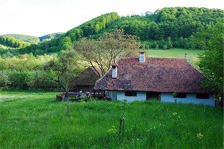 Romania, Transylvania, Zalanpatak. The guesthouses at Zalanpatak owned by The Prince of Wales. Photographie de stock - Rights-Managed, Code: 862-07910662