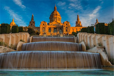 spain barcelona city - The Palau Nacional or National Art Museum of Catalonia, Barcelona, Catalonia, Spain Stock Photo - Rights-Managed, Code: 862-07910678