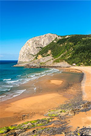 Playa de Laga, Mundaka, Biscay, Basque Country, Spain Foto de stock - Con derechos protegidos, Código: 862-07910756