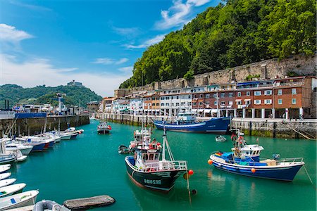 spanien - The old port of Donostia San Sebastian, Gipuzkoa, Basque Country, Spain Stockbilder - Lizenzpflichtiges, Bildnummer: 862-07910752