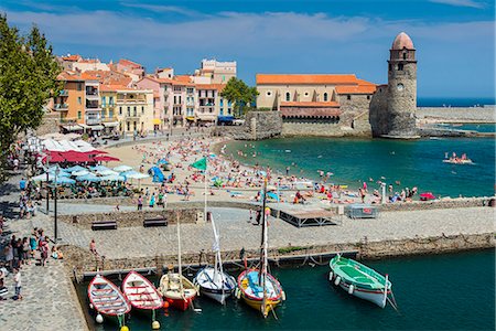 Collioure, Languedoc-Roussillon, France Stock Photo - Rights-Managed, Code: 862-08090144