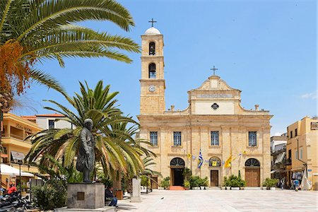 Cathedral Trimartiri, Chania, Crete, Greece, Europe Foto de stock - Con derechos protegidos, Código: 862-08090270