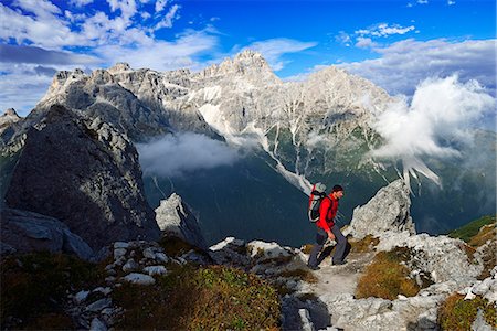 simsearch:862-07910100,k - Climb to the Croda Rossa, Alta Pusteria, Sexten Dolomites, South Tyrol, Italy, MR Fotografie stock - Rights-Managed, Codice: 862-08090520