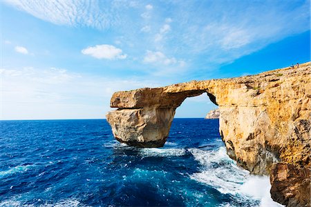 Mediterranean Europe, Malta, Gozo Island, Dwerja Bay, The Azure Window natural arch Stockbilder - Lizenzpflichtiges, Bildnummer: 862-08090925