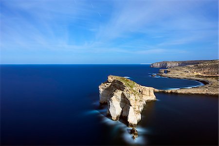 Mediterranean Europe, Malta, Gozo Island, Dwerja Bay, Fungus Rock Foto de stock - Direito Controlado, Número: 862-08090928