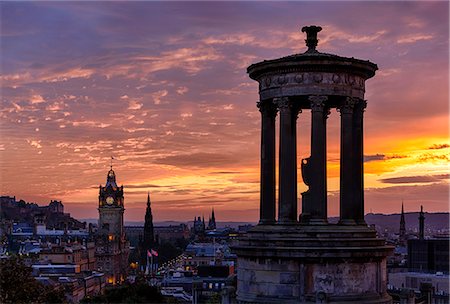 princes street - Europe, Scotland, Edinburgh, Carlton Hill Photographie de stock - Rights-Managed, Code: 862-08091062