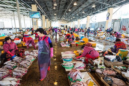 Asia, Republic of Korea, South Korea, Busan, Jagalchi fish market Foto de stock - Con derechos protegidos, Código: 862-08091102