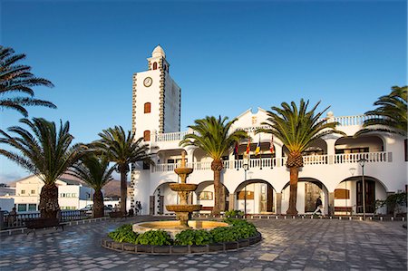 simsearch:862-05999249,k - Town hall, Plaza Leon y Castillo, San Bartolome, Lanzarote, Canary Islands, Spain Stock Photo - Rights-Managed, Code: 862-08091214