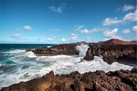 Cliffs, Los Hervideros, Lanzarote, Canary Islands, Spain Stock Photo - Rights-Managed, Code: 862-08091228