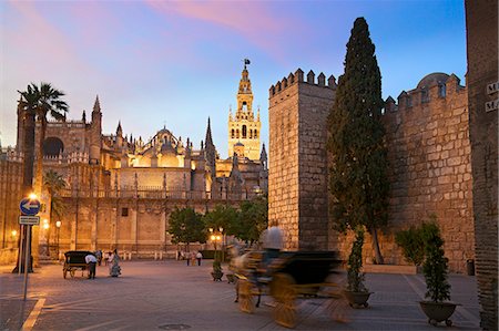 Real Alcazar, Bario Santa Cruz, Seville, Andalusia, Spain Photographie de stock - Rights-Managed, Code: 862-08091282