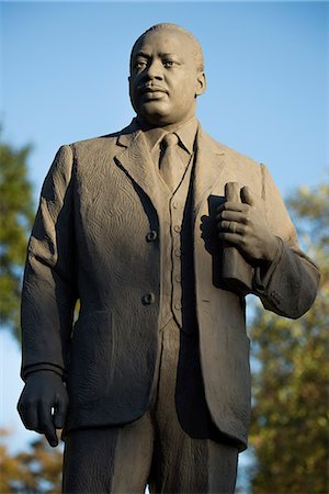 USA, Alabama, Birmingham, Kelly Ingram Park, Martin Luther King Jr. statue, Foto de stock - Con derechos protegidos, Código: 862-08091482