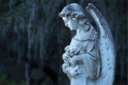 USA, Georgia, Savannah, Bonaventure Cemetery, gravestone Photographie de stock - Rights-Managed, Code: 862-08091523