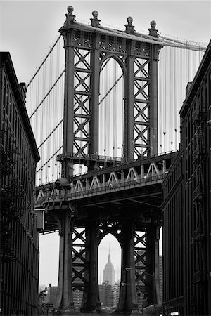 Manhattan Bridge, DUMBO, Brooklyn, New York, USA Photographie de stock - Rights-Managed, Code: 862-08091534